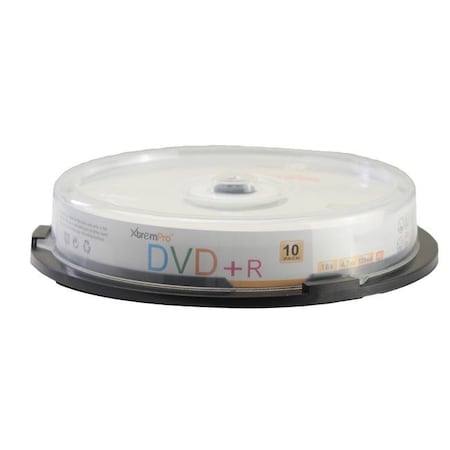 Xtrempro Xtrempro 11023 DVD-R 16X 4.7GB 120Min Recordable DVD Blank Discs in Spindle - Pack of 10 11023